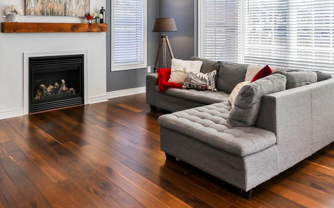 wood floor in a living room