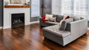 wood floor in a living room
